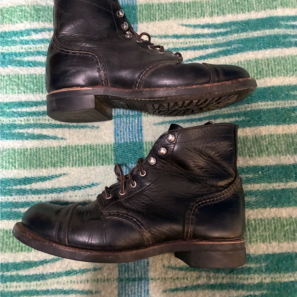 Red Wing Black iron ranger boots